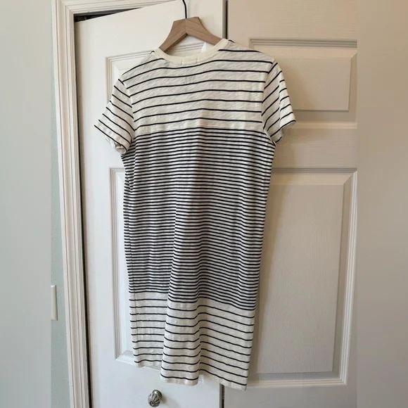 ATM Variegated Stripe Short Sleeve T-Shirt Dress NWT - Picture 12 of 13